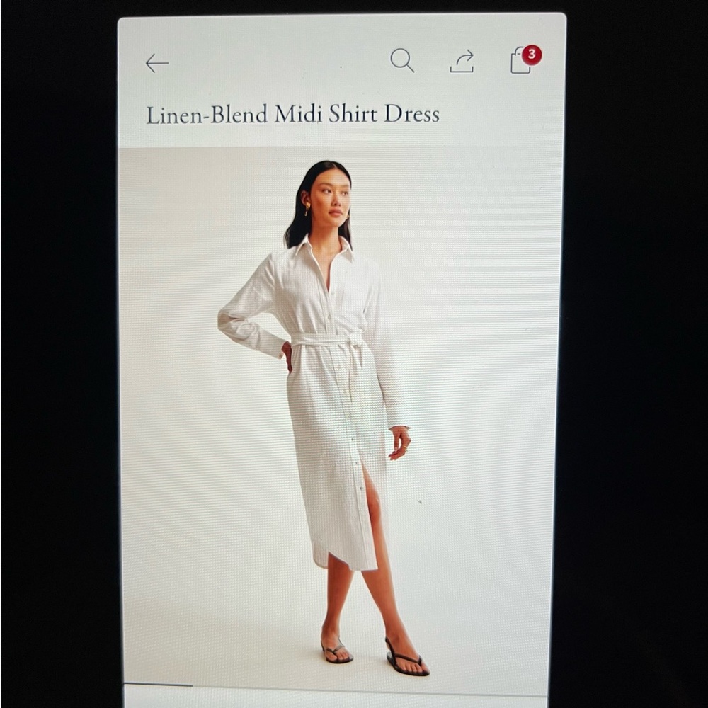 Abercrombie & Fitch Linen Blend Dress